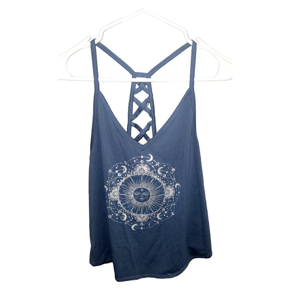 No Boundaries Tops - Sun and moon tank top